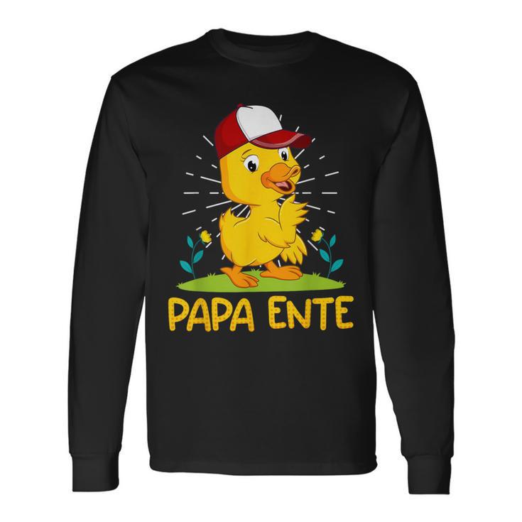 Papa Ente Entenliebhaber Männer Enten Langarmshirts Geschenkideen