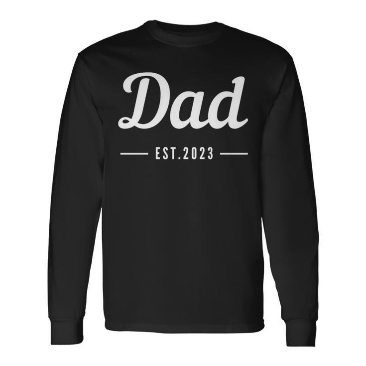 Papa Est 2023 Neuerater Zum Ersten Malatertag Lustiges Papa Langarmshirts Geschenkideen