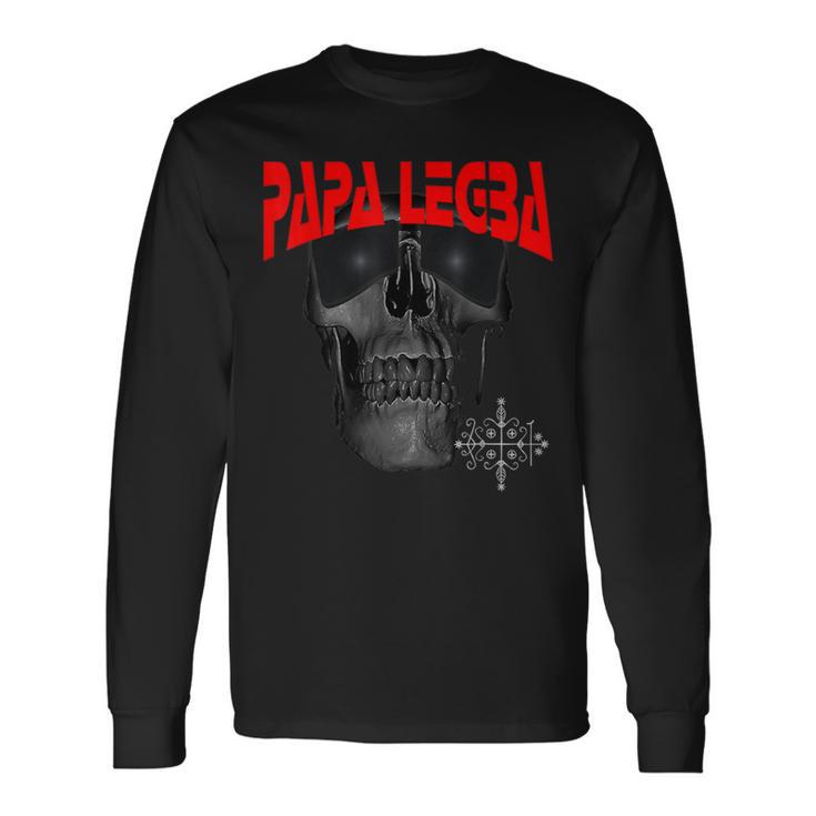 Papa Legba Lwa Papa Legbaoodoo Hoodo Loaeve S Langarmshirts Geschenkideen