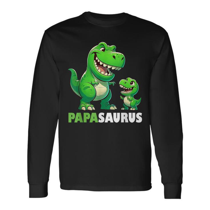 Papa Papasaurusatertagatertagsgeschenk Dino Papa Langarmshirts Geschenkideen