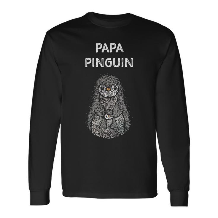 Papa Pinguin Pinguine Liebhaberatertagater Geschenk Langarmshirts Geschenkideen