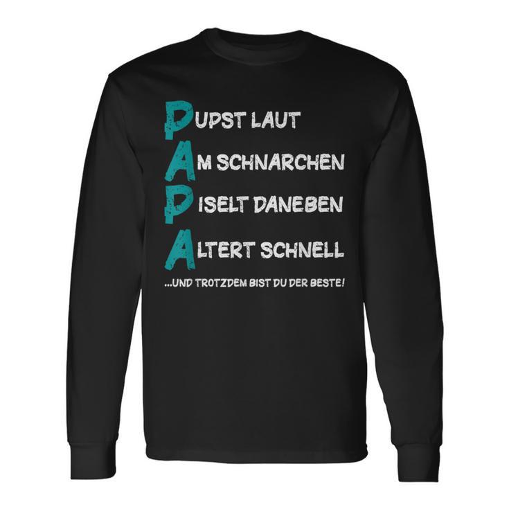 Papa Trotzdem Bist Du Der Beste Father's Day Langarmshirts Geschenkideen