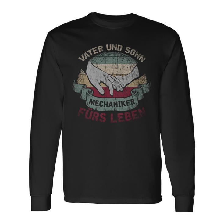 Papa Und Sohn Mechanikerater Freundschaft Dadatertag Langarmshirts Geschenkideen