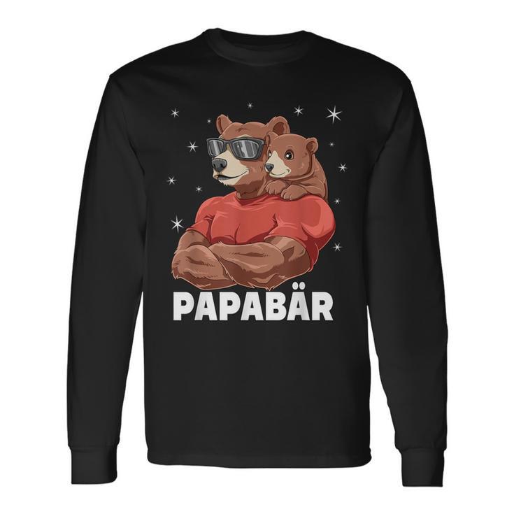 Papabear Bear Papa Und Baby Papa Father's Day Für Einen Papa Langarmshirts Geschenkideen