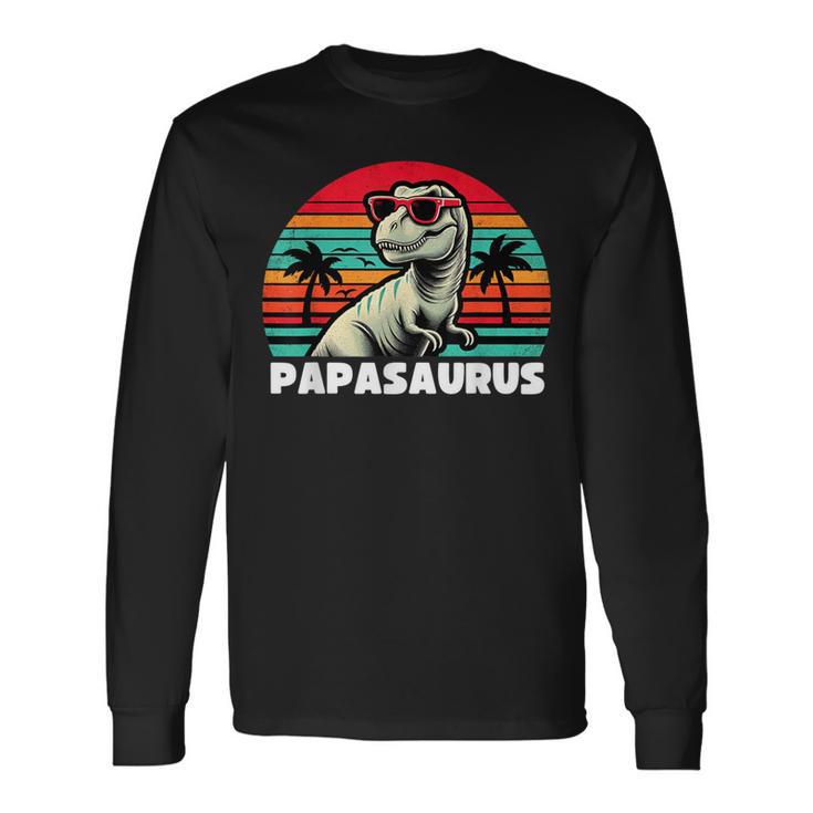 PapasaurusRex Papa Saurus Dinosaurier Familie Langarmshirts Geschenkideen