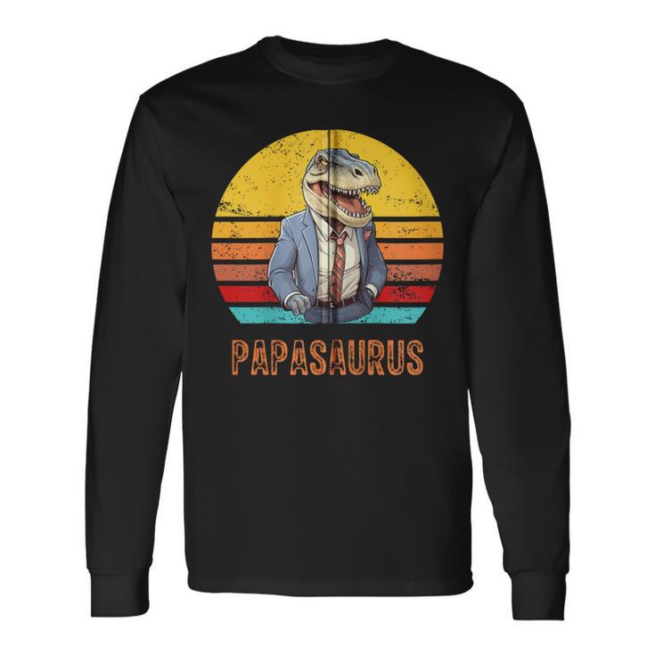 Papasaurus Papaatertag Bester T-Rex Papaatertagater Kapuzenjacke Langarmshirts Geschenkideen