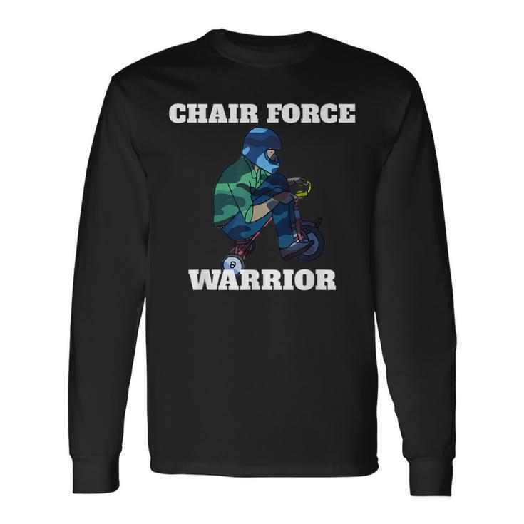 Parody Military Chair Force One Long Sleeve T-Shirt