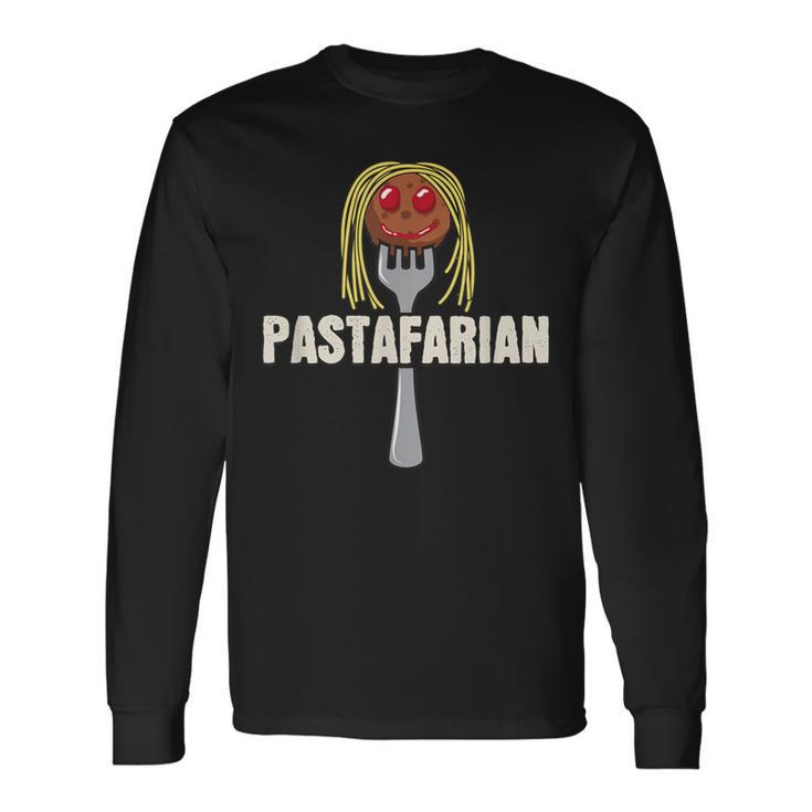 Pastafarian I Love Italian Pasta Long Sleeve T-Shirt