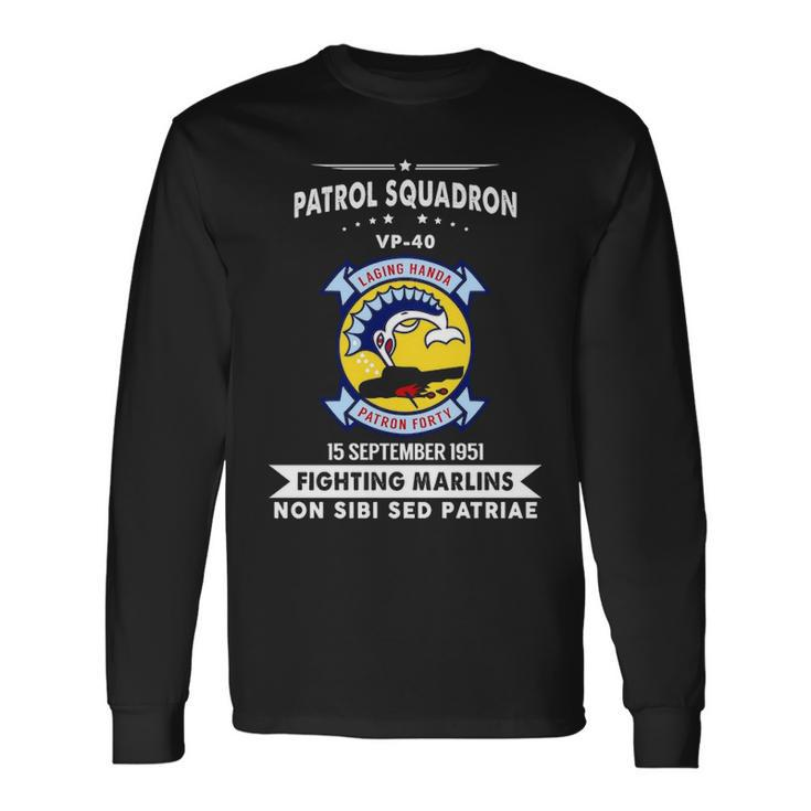 Patrol Squadron 40 Vp Long Sleeve T-Shirt