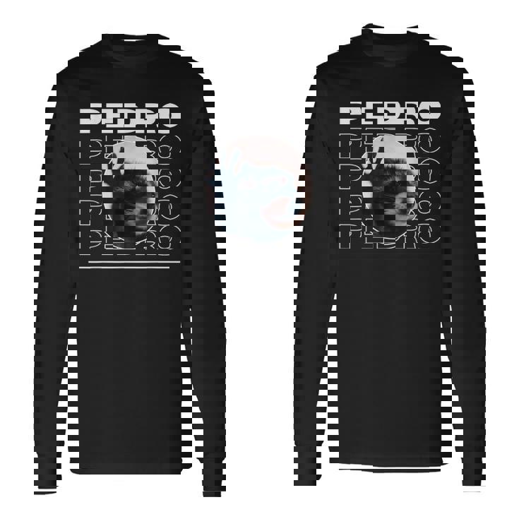 Pedro Raccoon Dancing Meme Long Sleeve T-Shirt