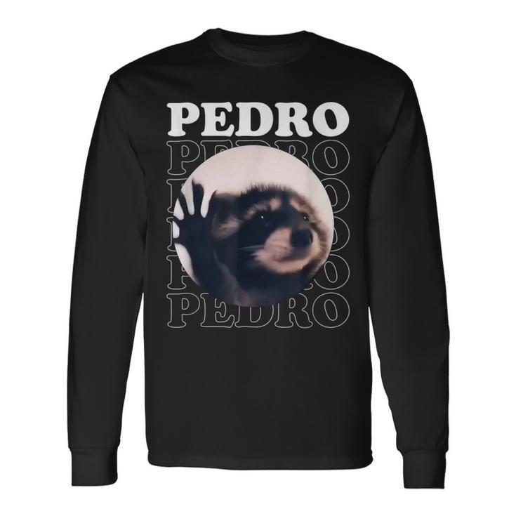 Pedro Pedro Racoon Dance Popular Internet Meme Racoon Day Long Sleeve T-Shirt Gifts ideas