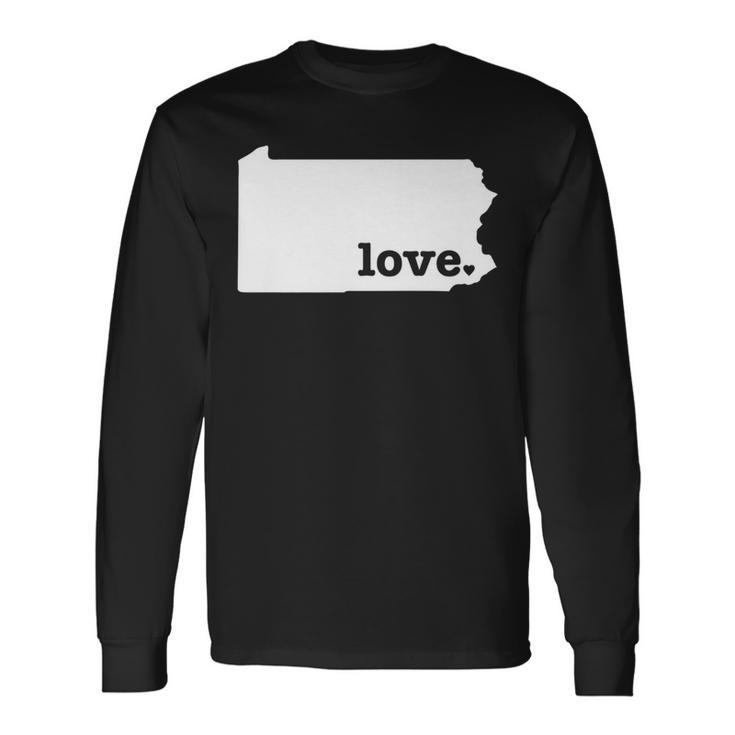 Pennsylvania Love Hometown State Pride Long Sleeve T-Shirt