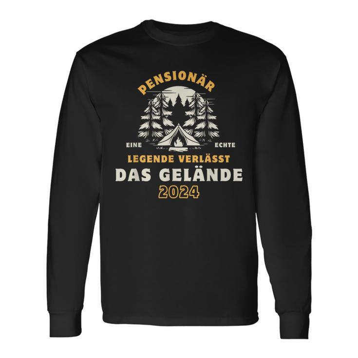 Pensionär 2024 Eine Echte Legendeerlässt Das Gelände Langarmshirts Geschenkideen