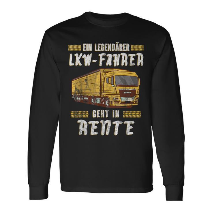 Pensionierter Trucker Langarmshirts, Legendary Truck Driver Ruhestand Geschenkideen