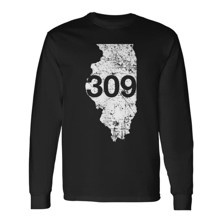 Peoria Pekin Area Code 309 Illinois Souvenir Long Sleeve T-Shirt