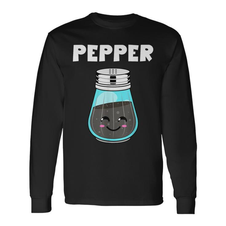 Pepper Costume Salt Pepper Matching Couple His Her Long Sleeve T-Shirt