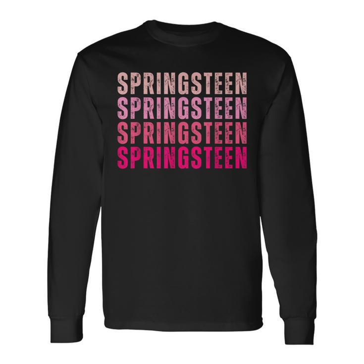 Personalized Name Springsn I Love Springsn Long Sleeve T-Shirt