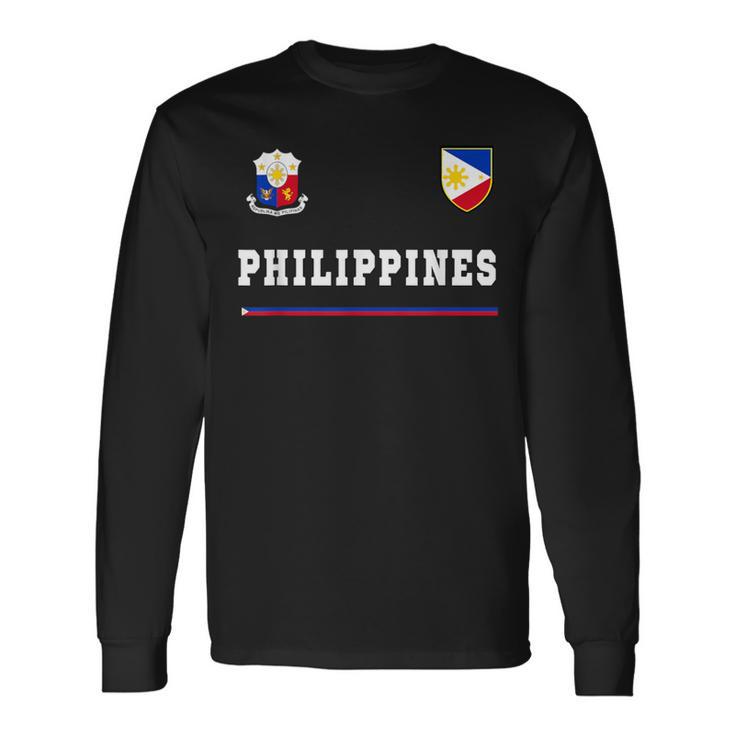 Philippines SportsSoccer Jersey Flag Football Long Sleeve T-Shirt