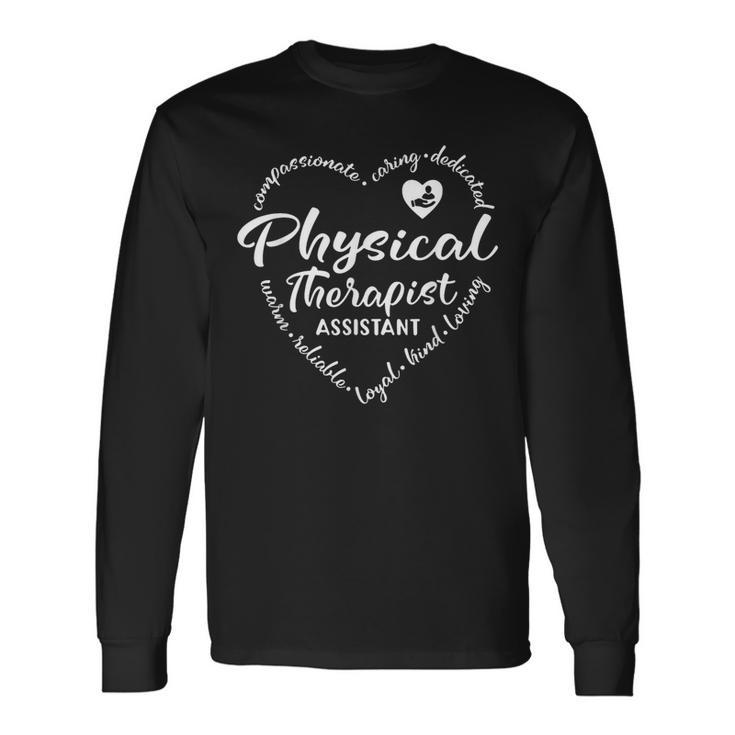 Physical Therapist Assistant Pta Physical Therapy Team Long Sleeve T-Shirt