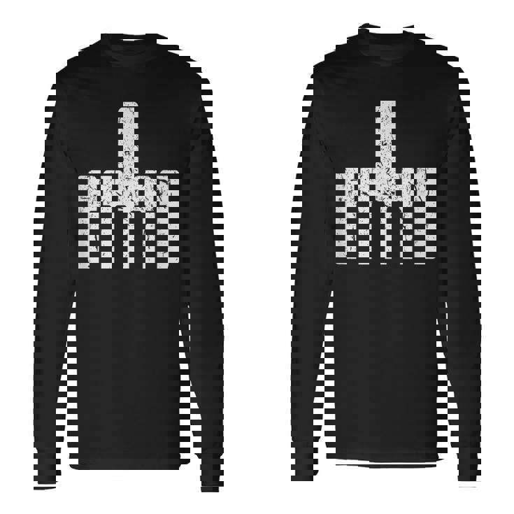 Piano Player Keyboard Medio Dedo Regalos Para Los Amantes De La Música Camiseta de manga larga