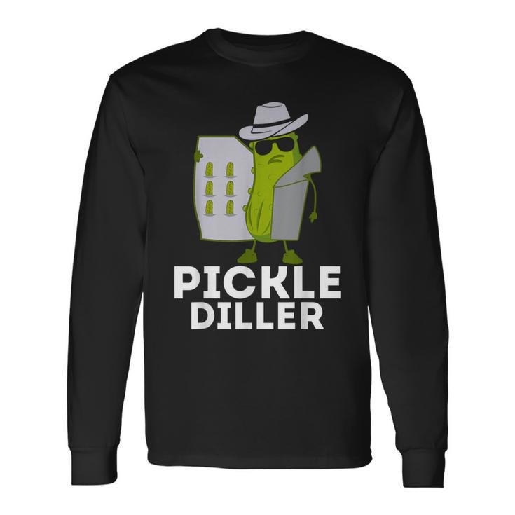 Pickle Diller Dill Pickle Pun Pickle Lover Cucumber Long Sleeve T-Shirt Gifts ideas