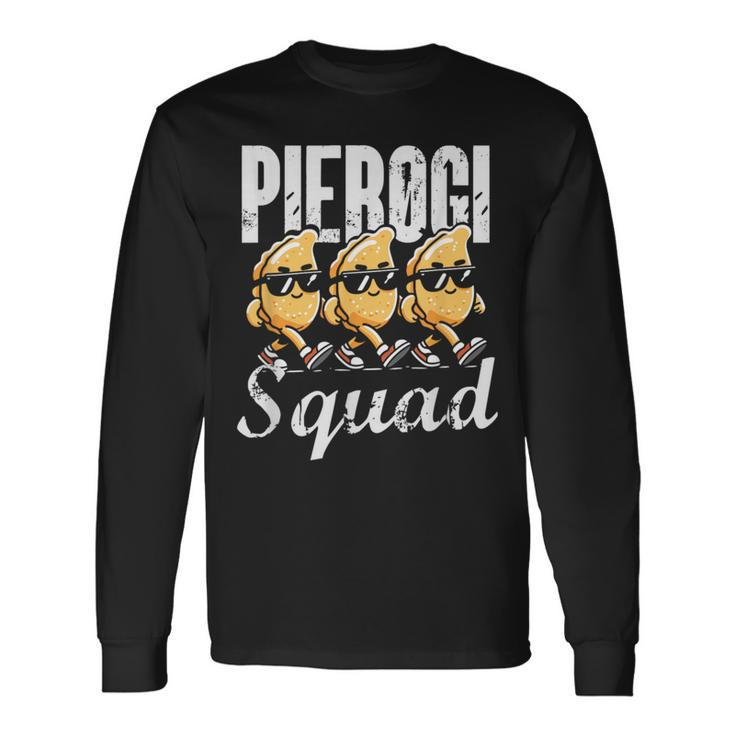 Pierogi Squad Polish American Christmas Poland Pierogi Long Sleeve T-Shirt