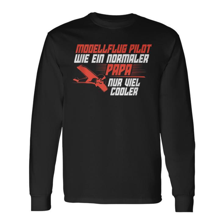 Pilot Papa Modellflug Modellfliegen Langarmshirts Geschenkideen