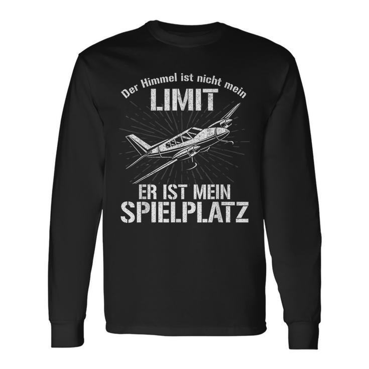 Pilots And Aeroplane Der Himmel Ist Mein Ppielplatzplatz The Heaven Langarmshirts Geschenkideen