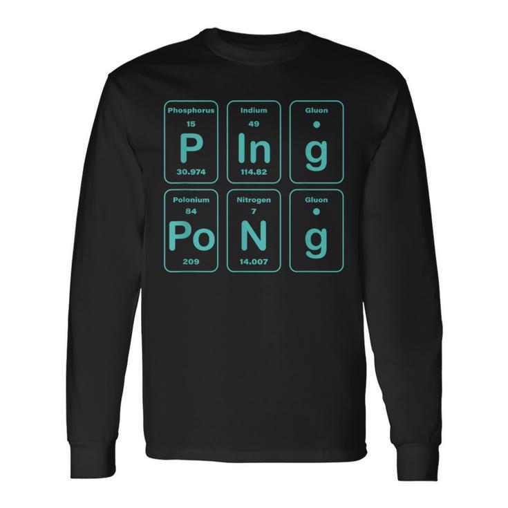 Ping Pong Periodic Table Long Sleeve T-Shirt