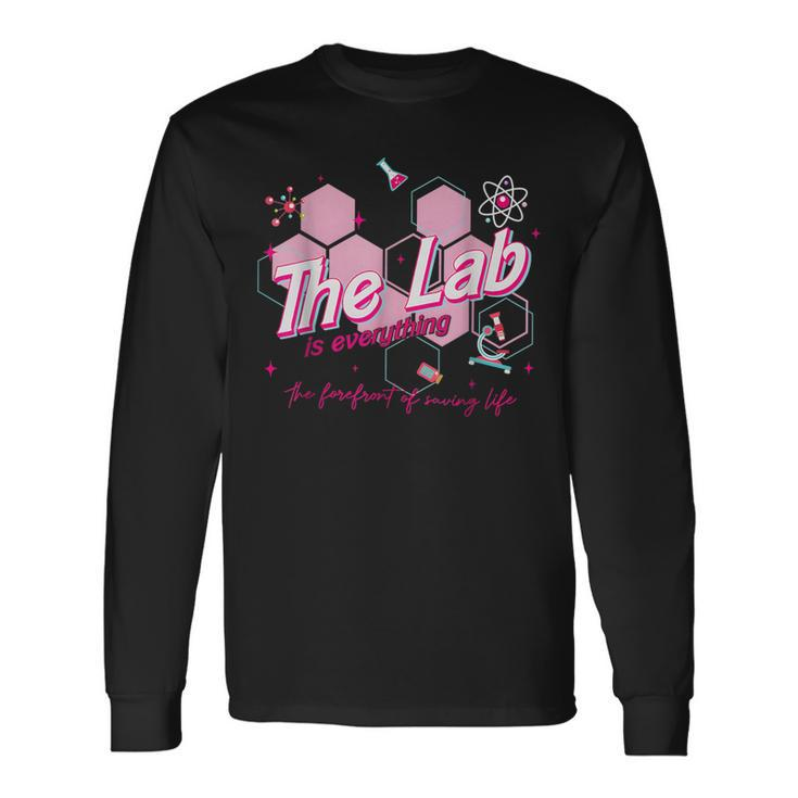 Pink Retro Lab Week 2024 Medical Lab Science Long Sleeve T-Shirt