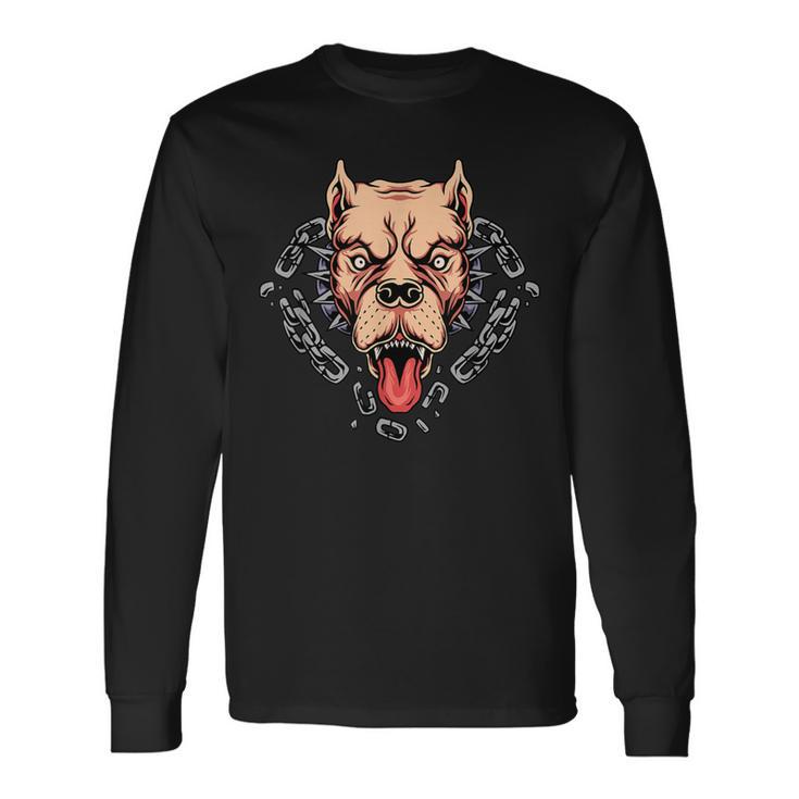 Pitbull Lover Dog Chain Breaker Long Sleeve T-Shirt