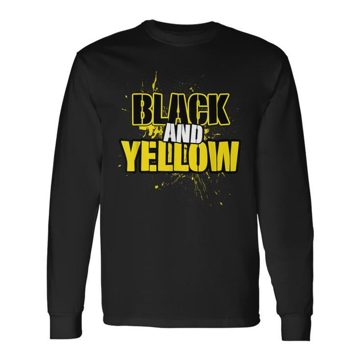 Pittsburgh Black And Yellow Pennsylvania Long Sleeve T-Shirt