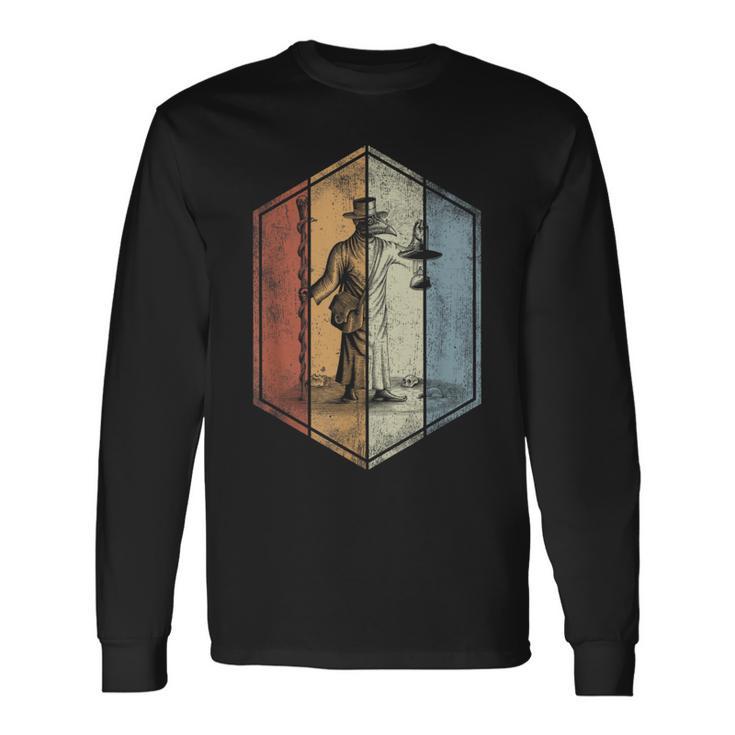 Plague Doctor Retro Vintage Style Long Sleeve T-Shirt