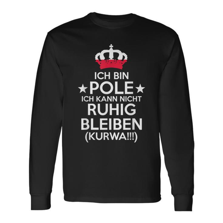 Poland Kurwa Polin Polska Polish Langarmshirts Geschenkideen