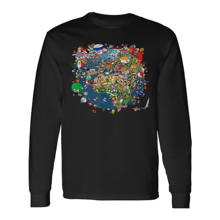 Polandball World Langarmshirts Geschenkideen