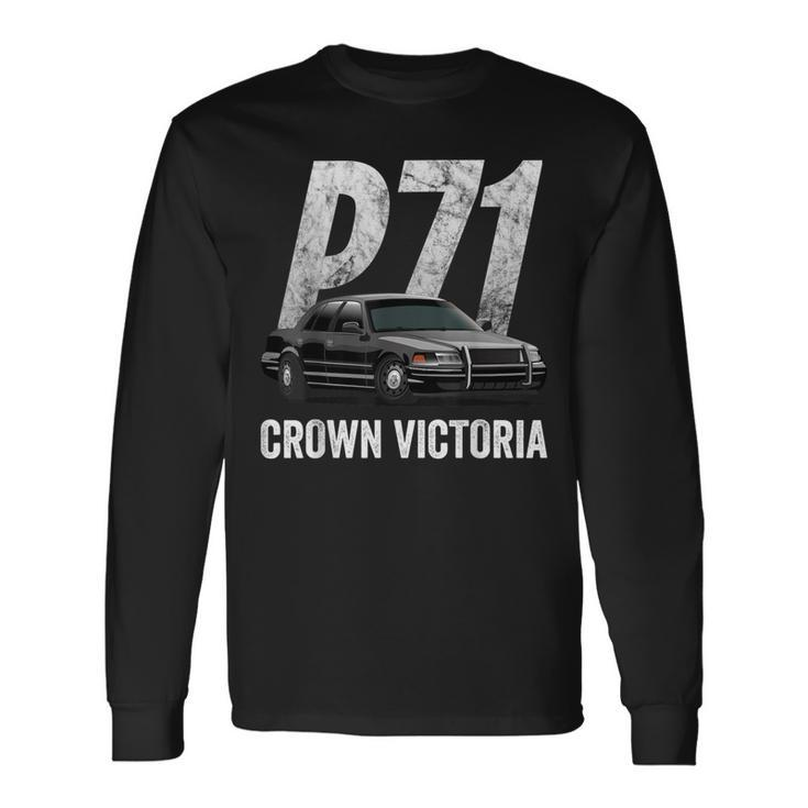 Police Car Crown Victoria Interceptor P71 Long Sleeve T-Shirt