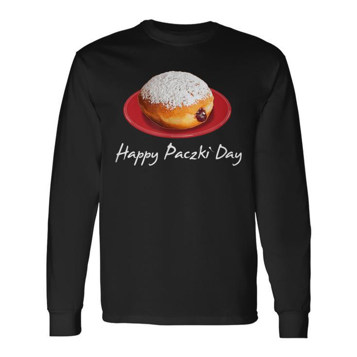 Polish Jelly Filled Donut Fat Tuesday Long Sleeve T-Shirt