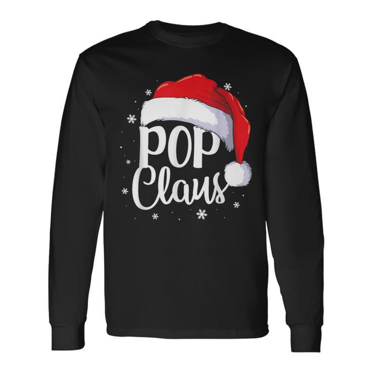 Pop Claus Christmas Family Matching Pajama Santa Long Sleeve T-Shirt