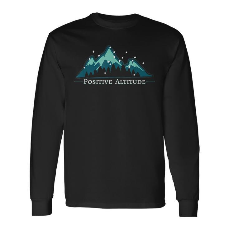 Positive Altitude Mountain Climbing Long Sleeve T-Shirt