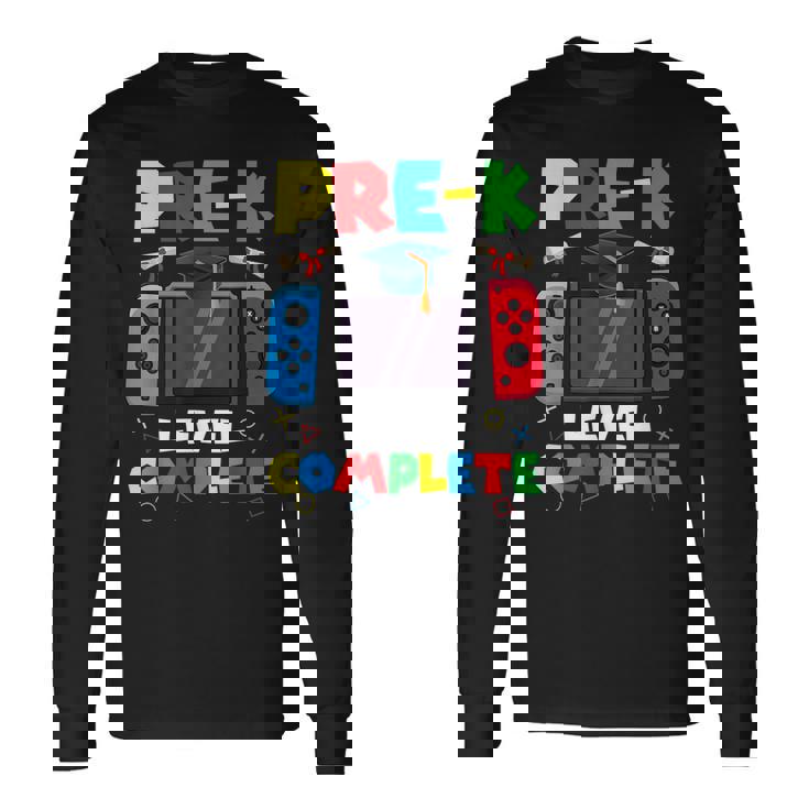 Pre-K Level Complete Gamer Class Of 2024 Prek Graduation Long Sleeve T-Shirt