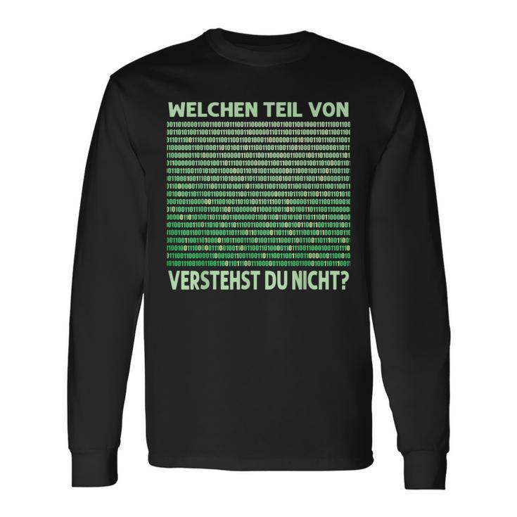 Programmer Admin Which Partonerstehst Du Nicht Langarmshirts Geschenkideen