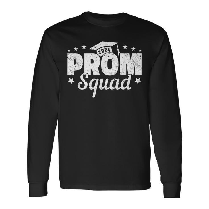 Prom Squad 2024 Graduate Prom Class Of 2024 Long Sleeve T-Shirt