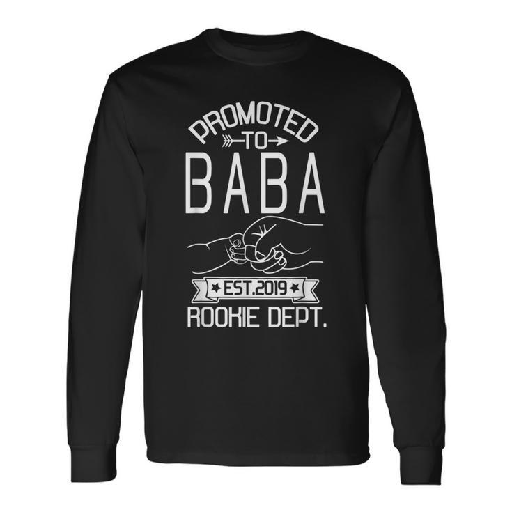 Promoted To Baba Albanian Dad Rookie 2019 Long Sleeve T-Shirt Gifts ideas