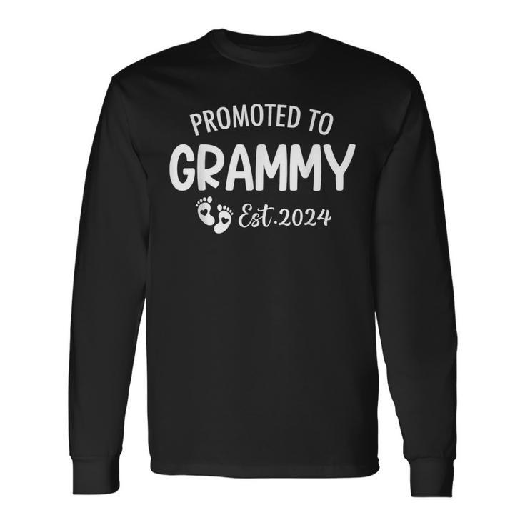 Promoted To Grammy Est 2024 Soon To Be Grammy Long Sleeve T-Shirt