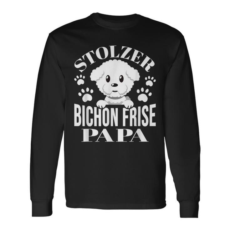 Proud Bichon Frise Papa Bichon Frise Langarmshirts Geschenkideen