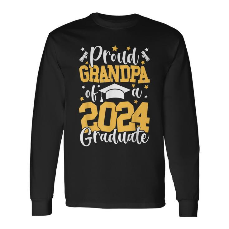 Proud Grandpa Of A Class Of 2024 Graduate Matching Family Long Sleeve T-Shirt