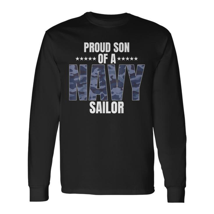 Proud Son Of A Navy Sailor Veteran Day Long Sleeve T-Shirt