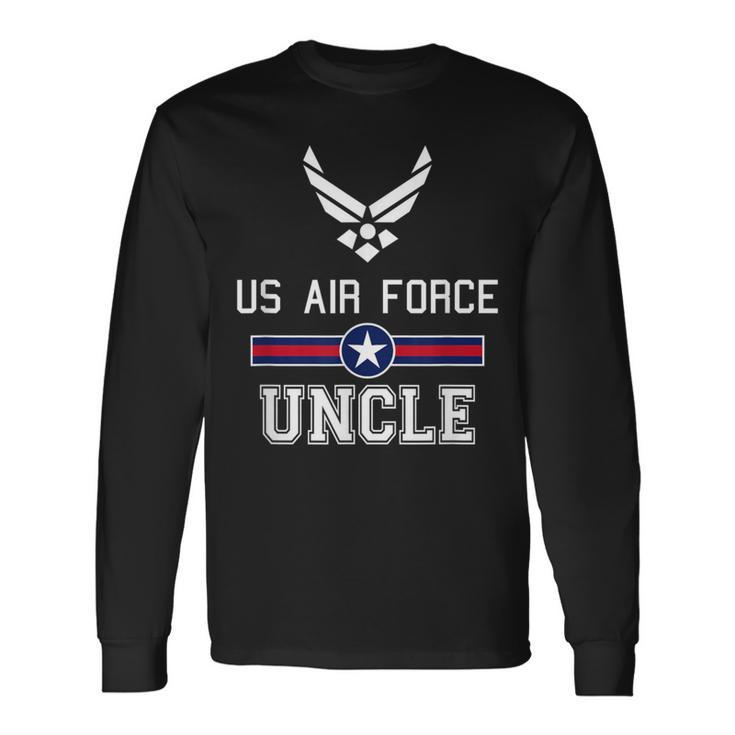 Proud Us Air Force Uncle Military Pride Long Sleeve T-Shirt