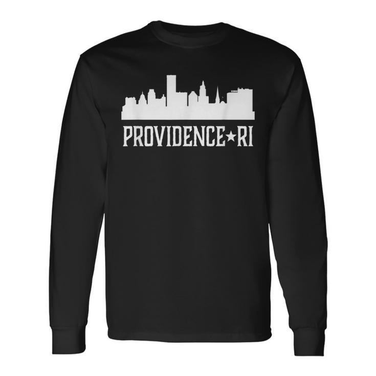 Providence Ri Rhode Island Cities Skyline City Long Sleeve T-Shirt