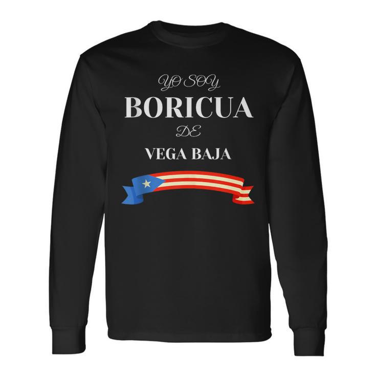 Puerto Rican Proud Boricua De Vega Baja Long Sleeve T-Shirt